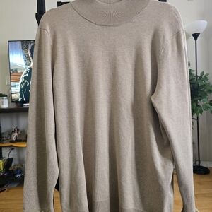 Calvin Klein Women's Beige Turtleneck Sweater